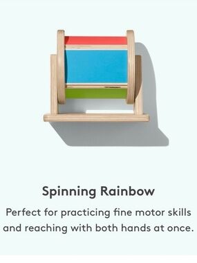 Lovevery The Senser Play Kit 5-6+ Months Spinning Rainbow Baby Toy